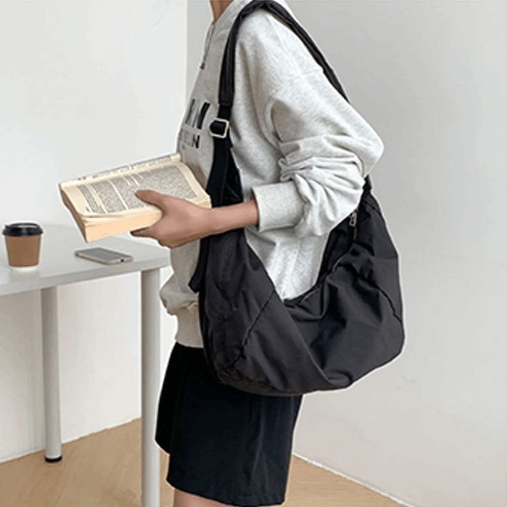 QYIANGST Women's Crossbody Purse Handbag Cotton Black - Picture 3 of 7